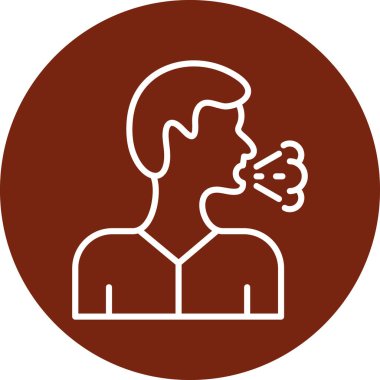 Sigara adam vektör simgesi