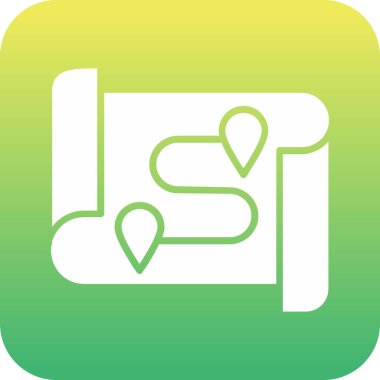 konumu simgesi harita, illüstrasyon vektör