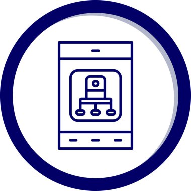 akıllı telefon simgesi vektör illüstrasyonu