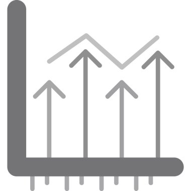bar grafik grafik vektör simgesi. stil vuruş sembolüdür.