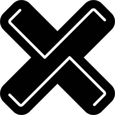 Simge vektör illüstrasyonunu iptal et