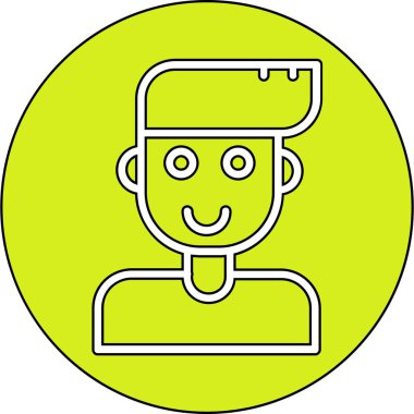 Maskeli sevimli bir çocuğun vektör çizimi