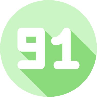 9 numaralı simge vektör illüstrasyonu