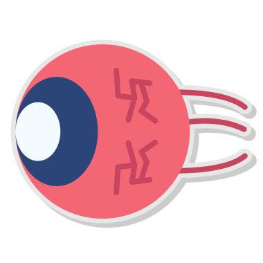 Göz. Web simgesi basit illüstrasyon