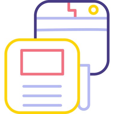 Dosya. Web simgesi basit illüstrasyon