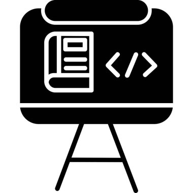 Web tasarımı ve geliştirmeyle ilgili vektör simgesi.