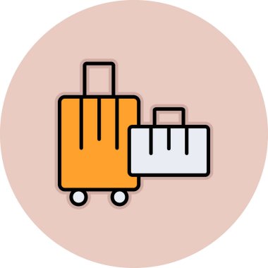 Bagaj simge vektör çizim