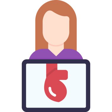 İnternetten alışveriş. Basit simge