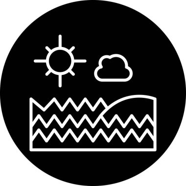 Bulut simgesi vektör illüstrasyonu