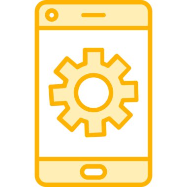 dişli simgesi, vektör çizimi