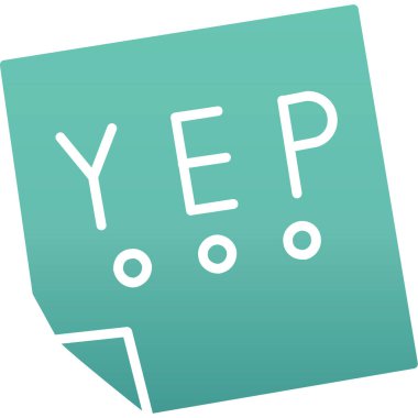 evet web simgesi, vektör illüstrasyonu