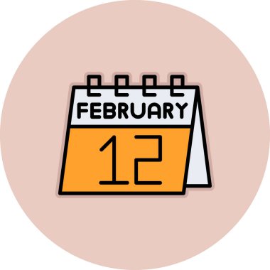 Takvim simgesi tasarımı, vektör illüstrasyonu