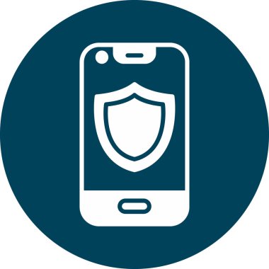 Cep telefonu simgesinin vektör illüstrasyonu, basit vektör kavramı