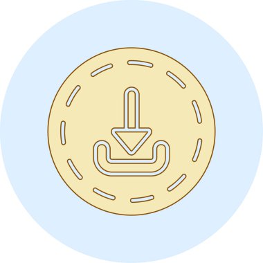 Bozuk para. Web simgesi basit illüstrasyon