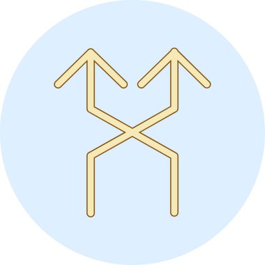 Beyaz arkaplanda burç işaretinin vektör çizimi