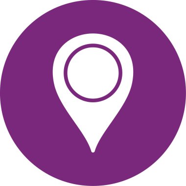 konum. Web simgesi basit illüstrasyon