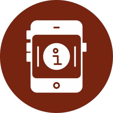 akıllı telefon simgesi soyut arka grupta izole edildi