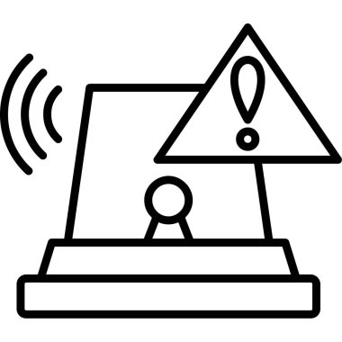 Kablosuz ağ simgesi. Taslak çizimi. Web ve mobil için simgeler ve simgeler