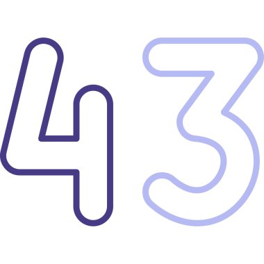 35 yıllık modern vektör simgesi