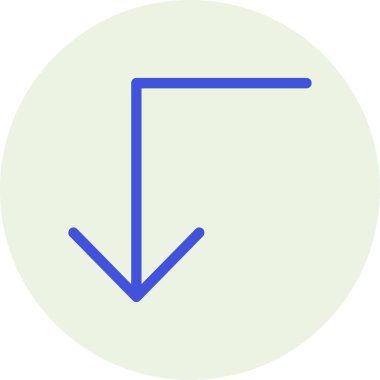 Ok aşağı. Web simgesi