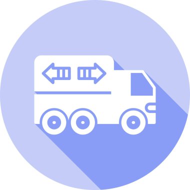 Kamyon. Web simgesi basit illüstrasyon