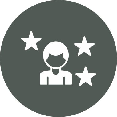 Bir insan simgesinin vektör illüstrasyonu