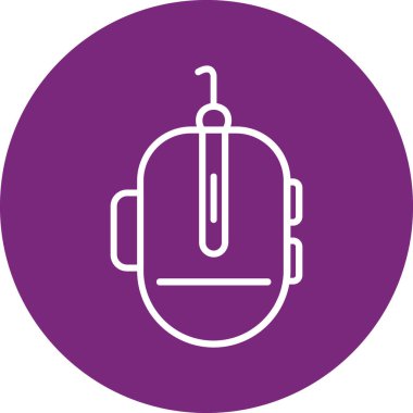 Eşsiz sıcak hava balonu vektör çizgisi simgesi