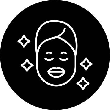 Bir kadın simgesinin vektör illüstrasyonu