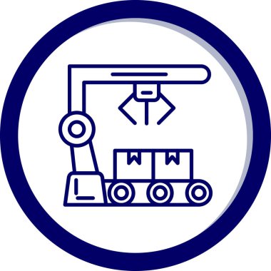 Demiryolu. Web simgesi basit illüstrasyon