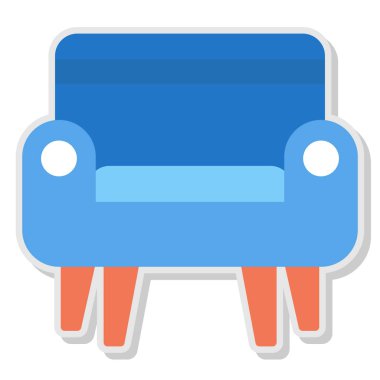 mobilya düz vektör simgesi