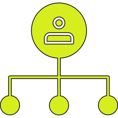 Sosyal ağ bağlantı simgesi vektörü