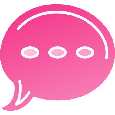 Sohbet baloncuğunun vektör çizimi