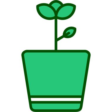 bitki simgesi vektör illüstrasyonu