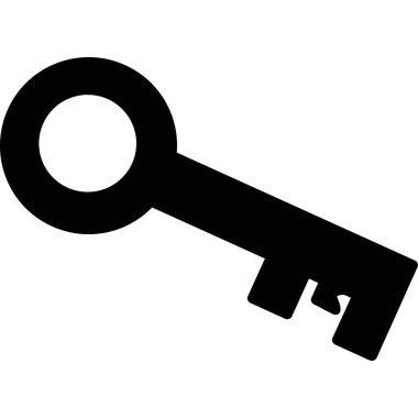 anahtar ağ simgesi, vektör illüstrasyonu