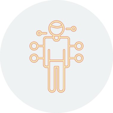 Tıbbi simgesi olan bir adamın vektör çizimi