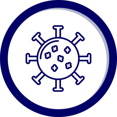 Bir covid 'in vektör çizimi - 19 Coronavirus covid - 19 simge