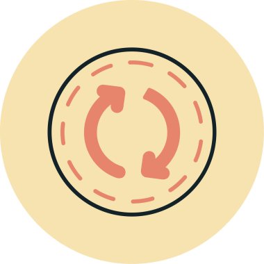 Yemek. Web simgesi basit illüstrasyon