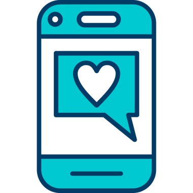 akıllı telefon simgesi vektör illüstrasyonu