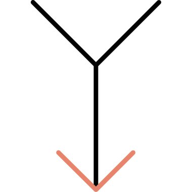 Bir ağaç simgesinin vektör illüstrasyonu