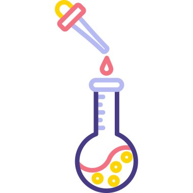 Fen laboratuarı test simgesi, özet biçimi