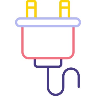 Fiş. Web simgesi basit illüstrasyon