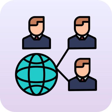 Ağ simgesi. vektör illüstrasyonu