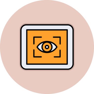 Göz simgesi vektör illüstrasyonu