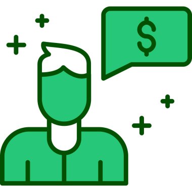 Para çantası simgesi, taslak biçimi