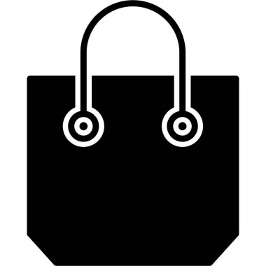 Çanta. Web simgesi basit illüstrasyon