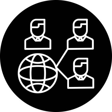 ağ simgesi, vektör illüstrasyonu