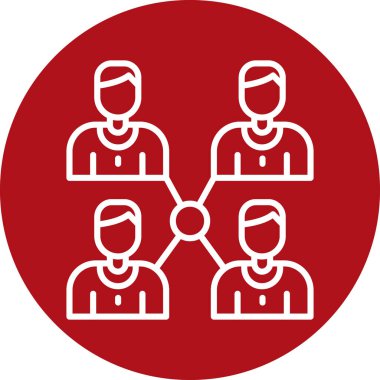 vector illustration of group people icon
