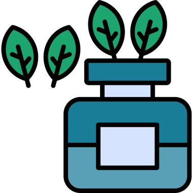 Bitki. Web simgesi basit illüstrasyon