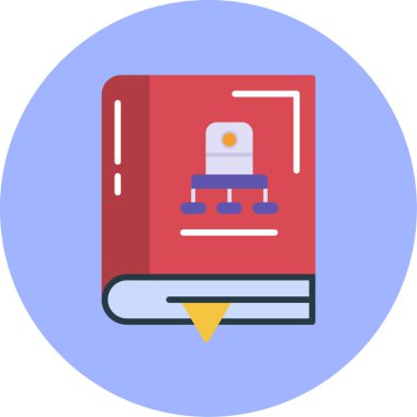 Kitap. Web simgesi basit illüstrasyon