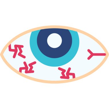 Göz. Web simgesi basit illüstrasyon